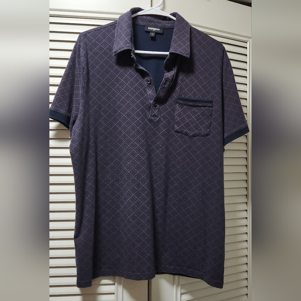 Men polo shirt XL Express Brand color blue